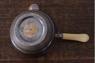 古い　純銀製　横手急須　247g(銀瓶、茶道具)(R-052004)