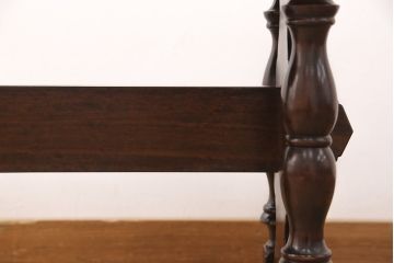 中古　松本民芸家具　凝った脚のデザインが魅力的な#29安川型卓(センターテーブル、ローテーブル)(R-052005)