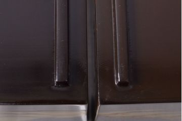 明治期　富士風景図変わり　金蒔絵　五段重箱(共箱、漆器)(R-052006)
