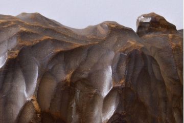 古い熊　木彫り　銘無し(木彫の置物、置き物、ディスプレイ、北海道、アイヌ)(R-052009)