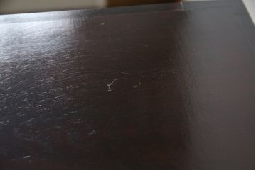 中古　松本民芸家具　シンプルな作りで合わせやすいD型小物整理箪笥(縦型チェスト、引き出し、収納タンス)(定価約27万円)(R-052013)