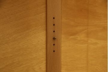 ビンテージ家具　美品　オーク材　ステンドグラス入り扉がおしゃれなキャビネット(本箱、ブックケース、収納棚、ヴィンテージ)(R-052015)