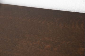 ビンテージ家具　美品　オーク材　ステンドグラス入り扉がおしゃれなキャビネット(本箱、ブックケース、収納棚、ヴィンテージ)(R-052015)