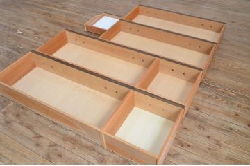 ビンテージ　永田良介商店　洗練された佇まいのG型整理箪笥(定価約58万円)(チェスト、サイドボード、引き出し、ヴィンテージ)(R-052016)