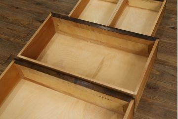 中古　松本民芸家具　高山式　スタイリッシュなデザインが美しいライティングビューロー(机、在宅ワーク、在宅用ワークデスク、引き出し、チェスト)(R-052018)