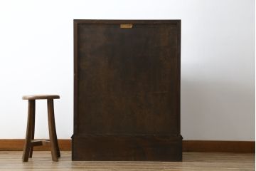 中古　松本民芸家具　高山式　スタイリッシュなデザインが美しいライティングビューロー(机、在宅ワーク、在宅用ワークデスク、引き出し、チェスト)(R-052018)