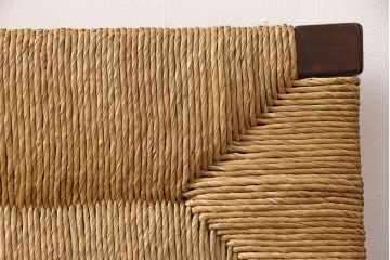 中古　美品　松本民芸家具　アジアンテイストの空間づくりにおすすめ!涼しげな雰囲気を醸しだす202型ラッシベンチ(長椅子)(定価約45万円)(R-052020)