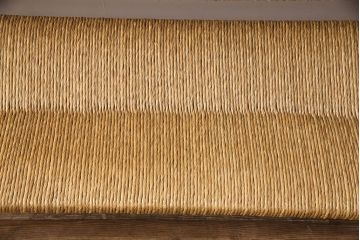 中古　美品　松本民芸家具　アジアンテイストの空間づくりにおすすめ!涼しげな雰囲気を醸しだす202型ラッシベンチ(長椅子)(定価約45万円)(R-052020)