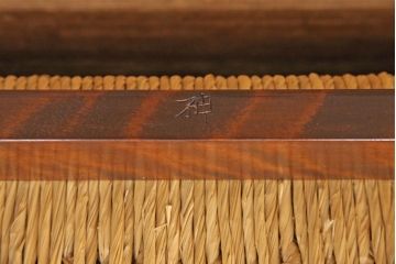 中古　美品　松本民芸家具　アジアンテイストの空間づくりにおすすめ!涼しげな雰囲気を醸しだす202型ラッシベンチ(長椅子)(定価約45万円)(R-052020)