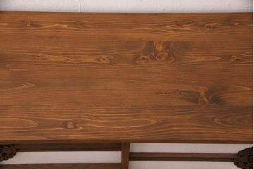 ラフジュ工房オリジナル　古建具リメイク　透かし彫り　上品な和の趣を演出する引き戸のテレビ台(ローボード、テレビボード、収納棚)(R-052024)