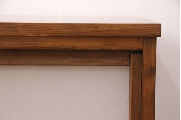ラフジュ工房オリジナル　古建具リメイク　透かし彫り　上品な和の趣を演出する引き戸のテレビ台(ローボード、テレビボード、収納棚)(R-052024)