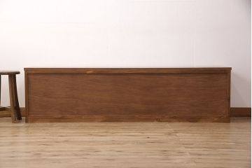 ラフジュ工房オリジナル　古建具リメイク　透かし彫り　上品な和の趣を演出する引き戸のテレビ台(ローボード、テレビボード、収納棚)(R-052024)