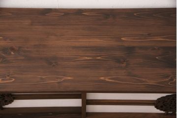 ラフジュ工房オリジナル　古建具リメイク　透かし彫り　上品な和の雰囲気を高める引き戸のテレビ台(ローボード、テレビボード、収納棚)(R-052025)
