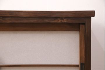 ラフジュ工房オリジナル　古建具リメイク　透かし彫り　上品な和の雰囲気を高める引き戸のテレビ台(ローボード、テレビボード、収納棚)(R-052025)