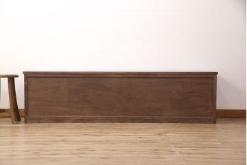 ラフジュ工房オリジナル　古建具リメイク　透かし彫り　上品な和の雰囲気を高める引き戸のテレビ台(ローボード、テレビボード、収納棚)(R-052025)