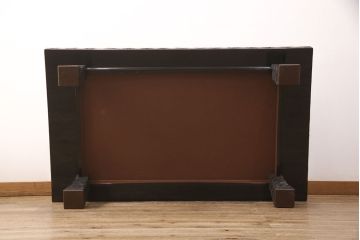 中古　工芸家具　極美品　立体的な漆塗りがインパクト抜群の高級座卓(定価約250万円)(ローテーブル)(R-052026)