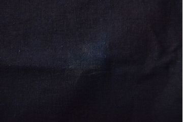 明治〜大正　古い家紋入り藍染め　木綿古布(R-052037)