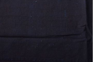 明治〜大正　古い家紋入り藍染め　木綿古布(R-052037)