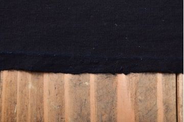 明治〜大正　古い家紋入り藍染め　木綿古布(R-052037)
