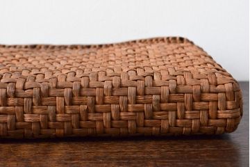 国産　山葡萄籠　セカンドバッグ(かご、カゴ、バッグ)(R-052039)