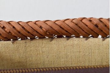 国産　山葡萄籠　セカンドバッグ(かご、カゴ、バッグ)(R-052039)