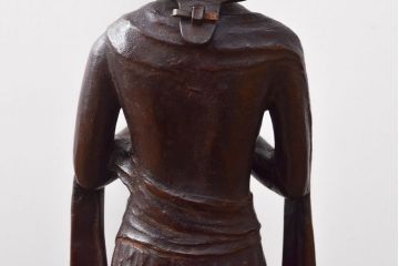 瀬戸團治作　月光菩薩　ブロンズ像　共箱付き(ディスプレイ、置き物、置物)(R-052043)