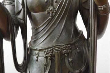 大仏師　松久宗琳　ブロンズ観音菩薩立像　高さ92cm(ディスプレイ、置き物、置物)(R-052045)