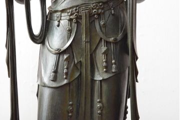 大仏師　松久宗琳　ブロンズ観音菩薩立像　高さ92cm(ディスプレイ、置き物、置物)(R-052045)