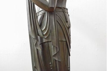 大仏師　松久宗琳　ブロンズ観音菩薩立像　高さ92cm(ディスプレイ、置き物、置物)(R-052045)