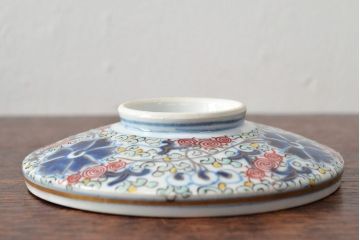 大清光緒年製　色絵染付蓋茶碗2客セット(伊万里、中国?)(R-052050)
