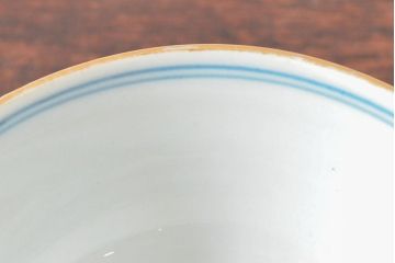 大清光緒年製　色絵染付蓋茶碗2客セット(伊万里、中国?)(R-052050)