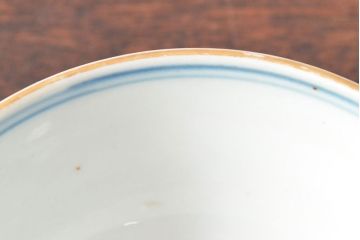 大清光緒年製　色絵染付蓋茶碗2客セット(伊万里、中国?)(R-052052)
