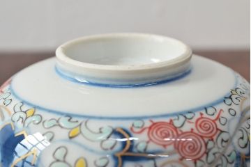 大清光緒年製　色絵染付蓋茶碗2客セット(伊万里、中国?)(R-052052)