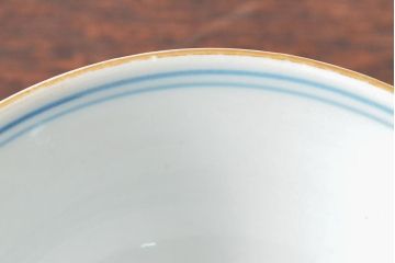 大清光緒年製　色絵染付蓋茶碗2客セット(伊万里、中国?)(R-052053)