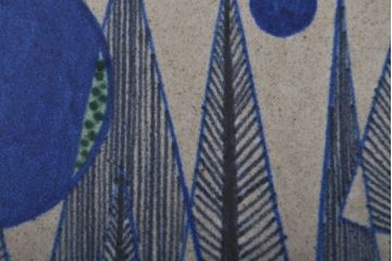 北欧ビンテージ　デンマーク製　オーバルプレート(飾り皿、ヴィンテージ)(R-052065)