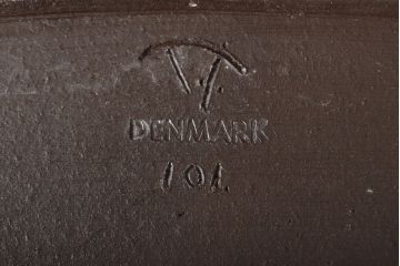 北欧ビンテージ　デンマーク製　オーバルプレート(飾り皿、ヴィンテージ)(R-052065)