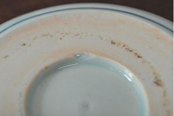 江戸期　古伊万里　花文染付なます皿2枚(和食器)(R-052068)