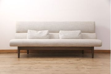 中古　超美品　モデルルーム展示品　2019年12月購入　CONDE HOUSE(カンディハウス)　エクリプス　リビング　シンプルでスタイリッシュなデザインが魅力の3Pソファ(3人掛けソファ)(定価約35万円)(R-052082)