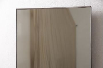 中古　美品　永田良介商店　扉の幾何学模様と脚の挽き物加工が目を惹くドレッサー(鏡台、ミラー)(R-052085)