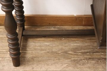 中古　美品　永田良介商店　扉の幾何学模様と脚の挽き物加工が目を惹くドレッサー(鏡台、ミラー)(R-052085)