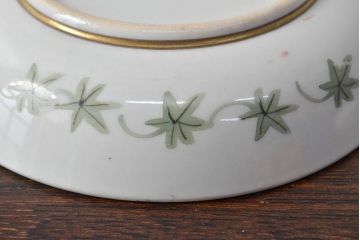 明治〜大正　九谷焼　花鳥図　色絵　小皿6枚セット(和食器)(R-052092)