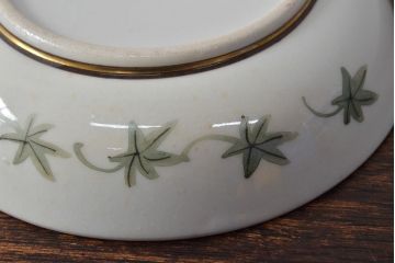 明治〜大正　九谷焼　花鳥図　色絵　小皿6枚セット(和食器)(R-052093)