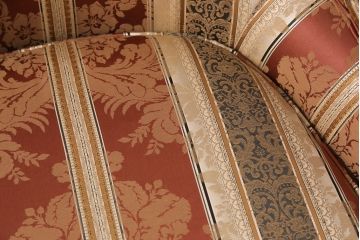 中古　美品　DREXEL HERITAGE(ドレクセルヘリテイジ)　 Upholstery(アップホルスタリー)　エレガントな佇まいのラウンジチェア(一人掛けソファ、1P、アームソファ)(定価約59万円)(R-052095)