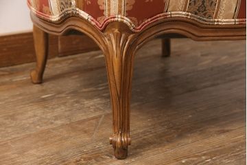 中古　美品　DREXEL HERITAGE(ドレクセルヘリテイジ)　 Upholstery(アップホルスタリー)　エレガントな佇まいのラウンジチェア(一人掛けソファ、1P、アームソファ)(定価約59万円)(R-052095)