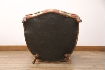 中古　美品　DREXEL HERITAGE(ドレクセルヘリテイジ)　 Upholstery(アップホルスタリー)　エレガントな佇まいのラウンジチェア(一人掛けソファ、1P、アームソファ)(定価約59万円)(R-052095)