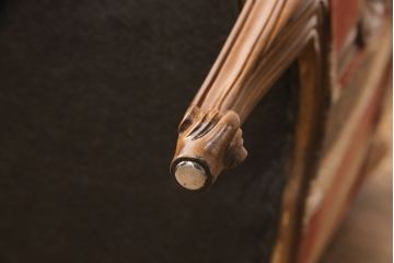 中古　美品　DREXEL HERITAGE(ドレクセルヘリテイジ)　 Upholstery(アップホルスタリー)　エレガントな佇まいのラウンジチェア(一人掛けソファ、1P、アームソファ)(定価約59万円)(R-052095)