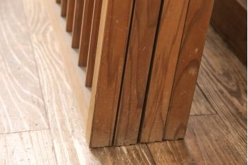 和製アンティーク　千鳥と雲のモチーフがアクセントになる御簾戸4枚セット(建具、簾戸、簀戸、葭戸、夏障子、すど、葦戸)(R-052102)