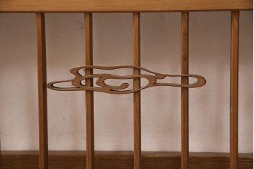和製アンティーク　千鳥と雲のモチーフがアクセントになる御簾戸4枚セット(建具、簾戸、簀戸、葭戸、夏障子、すど、葦戸)(R-052102)