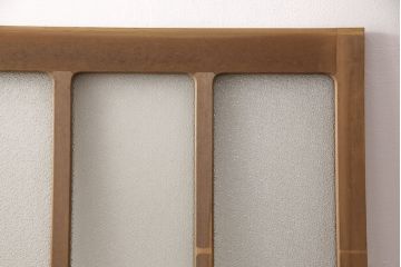 和製アンティーク ダイヤガラスがレトロな雰囲気たっぷりのガラス戸(建具、引き戸)(R-052105)