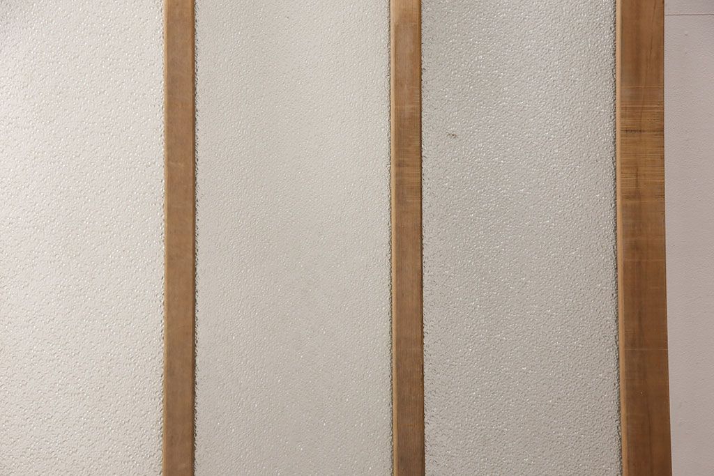 和製アンティーク ダイヤガラスがレトロな雰囲気たっぷりのガラス戸(建具、引き戸)(R-052105)